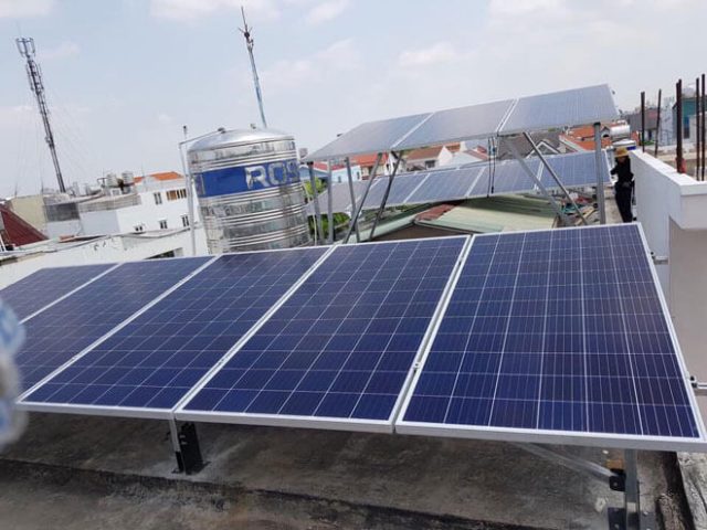Thiết kế thi công điện năng lượng mặt trời - Nhà Chị Hiền